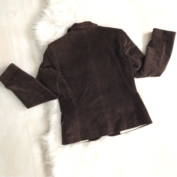 Habia Una Vez Designer Chocolate Brown Lined Brazer, S - Picture 6 of 6